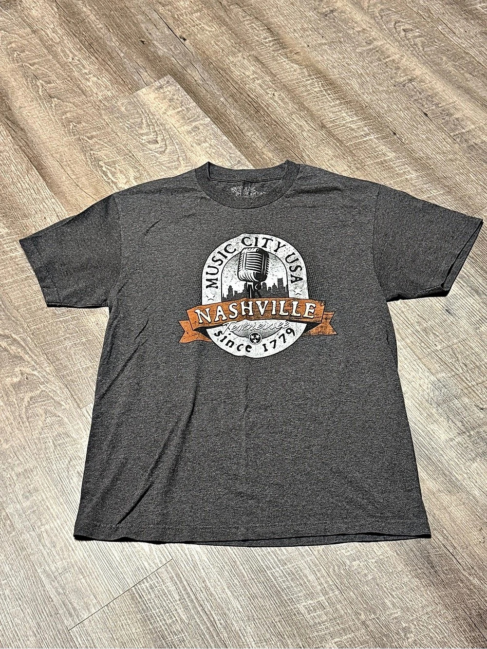 Willie Nelson Country Music Hall of Fame Nashville T-Shirt Graphic Tee Gray